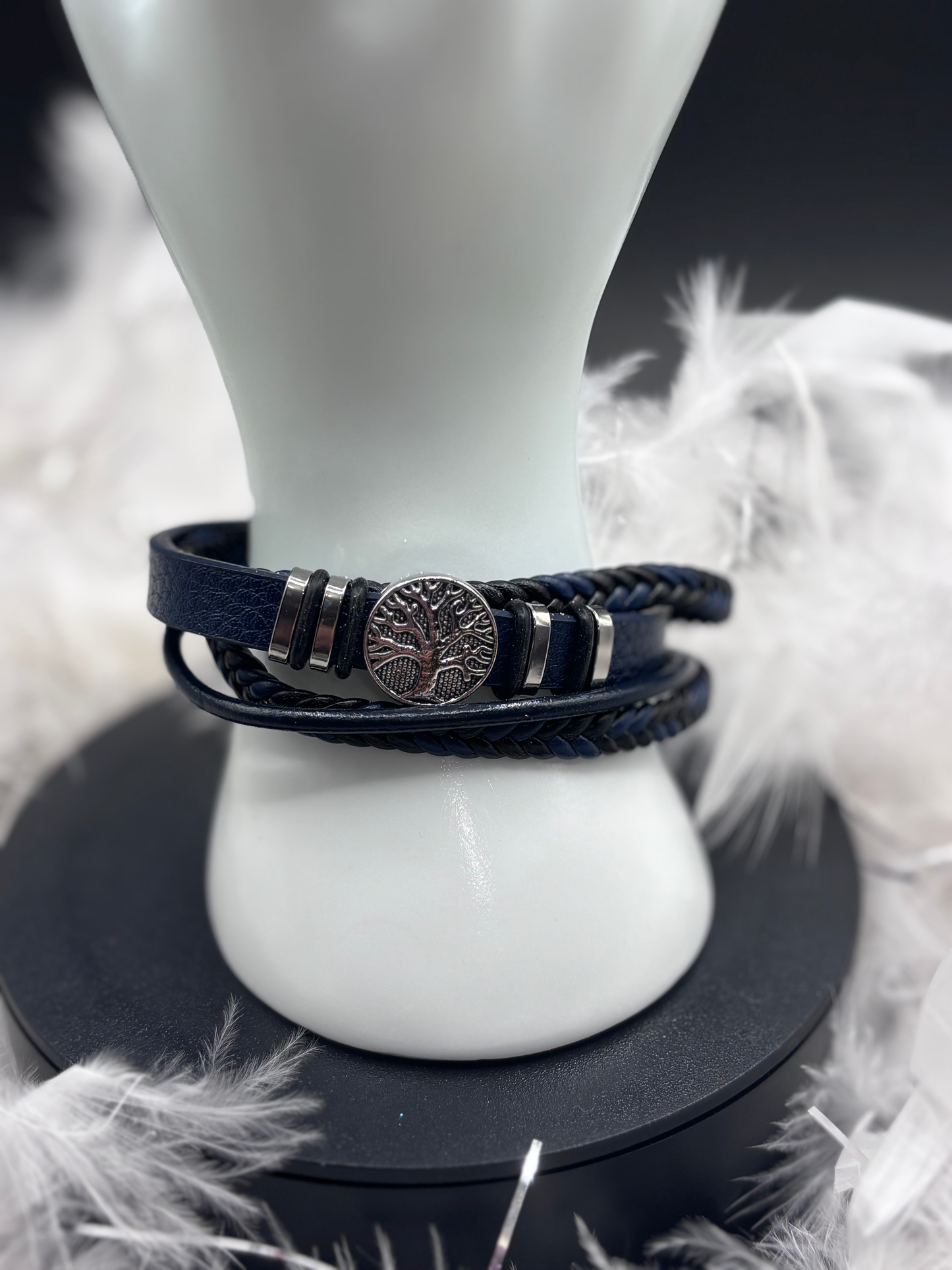 Bracelet homme bleu marine image 0
