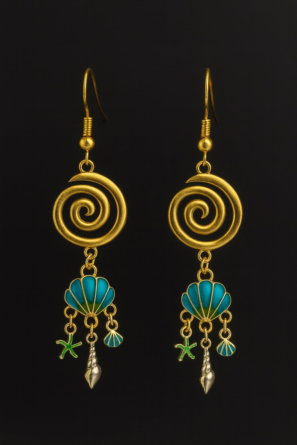 Boucles d'oreilles coquillages image 0