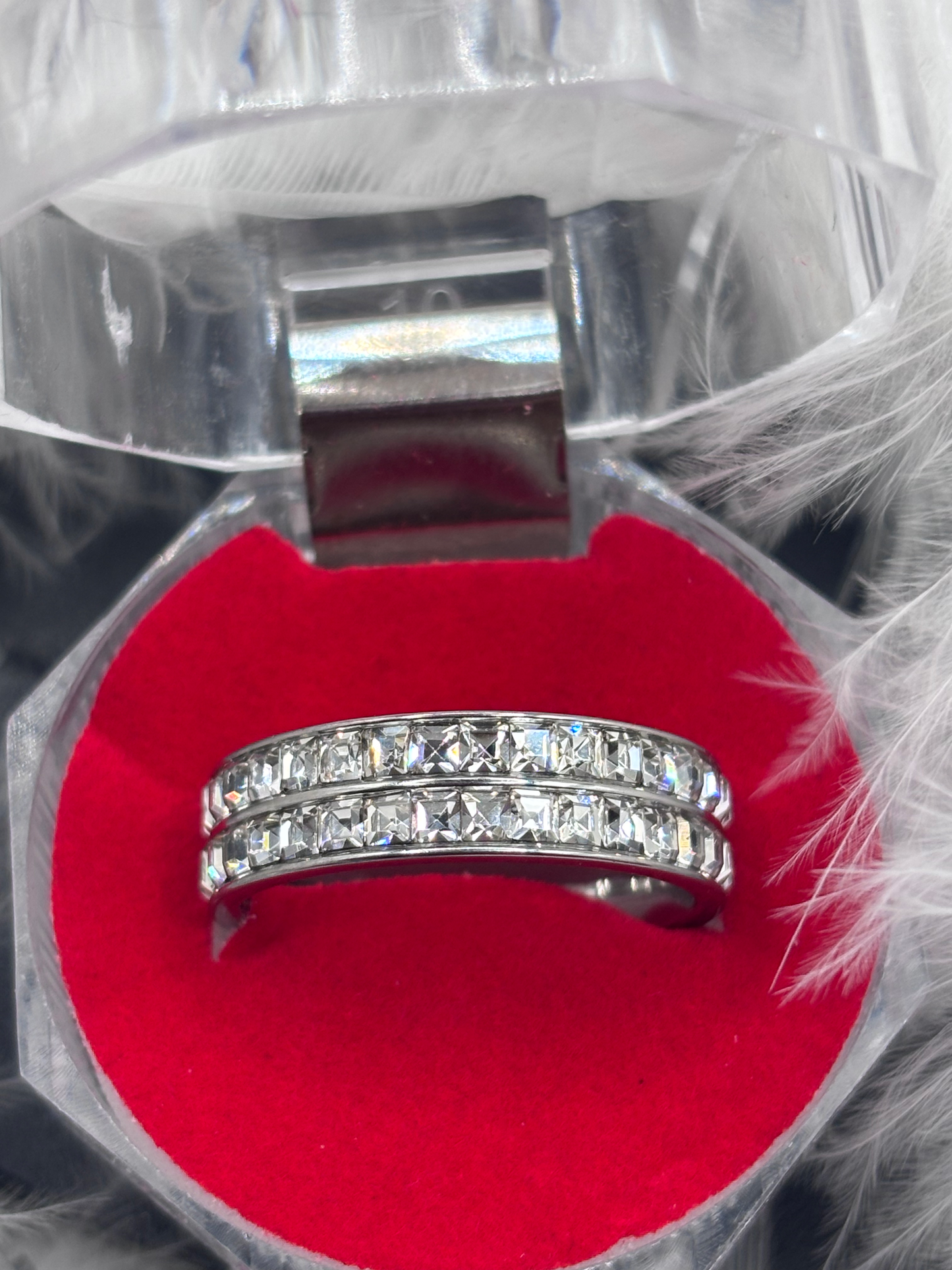 Bague double strass image 1