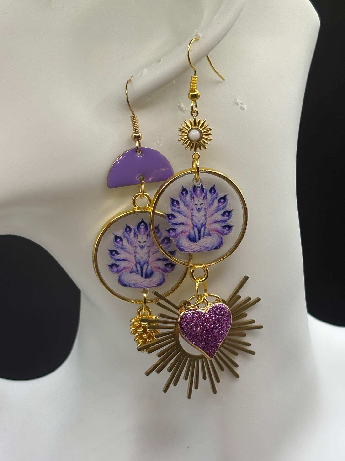 Boucles d’oreilles, loup image 0