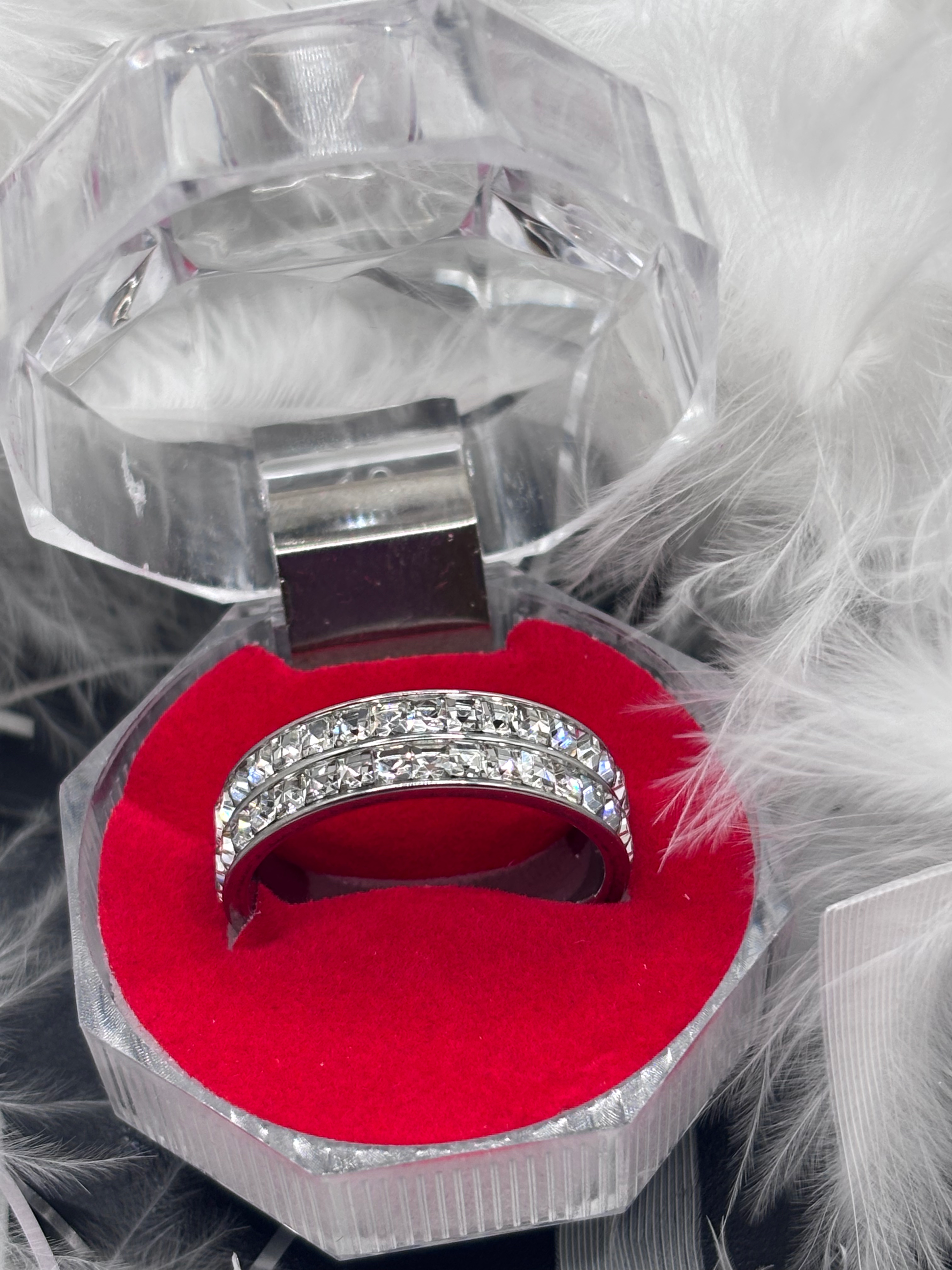 Bague double strass image 0
