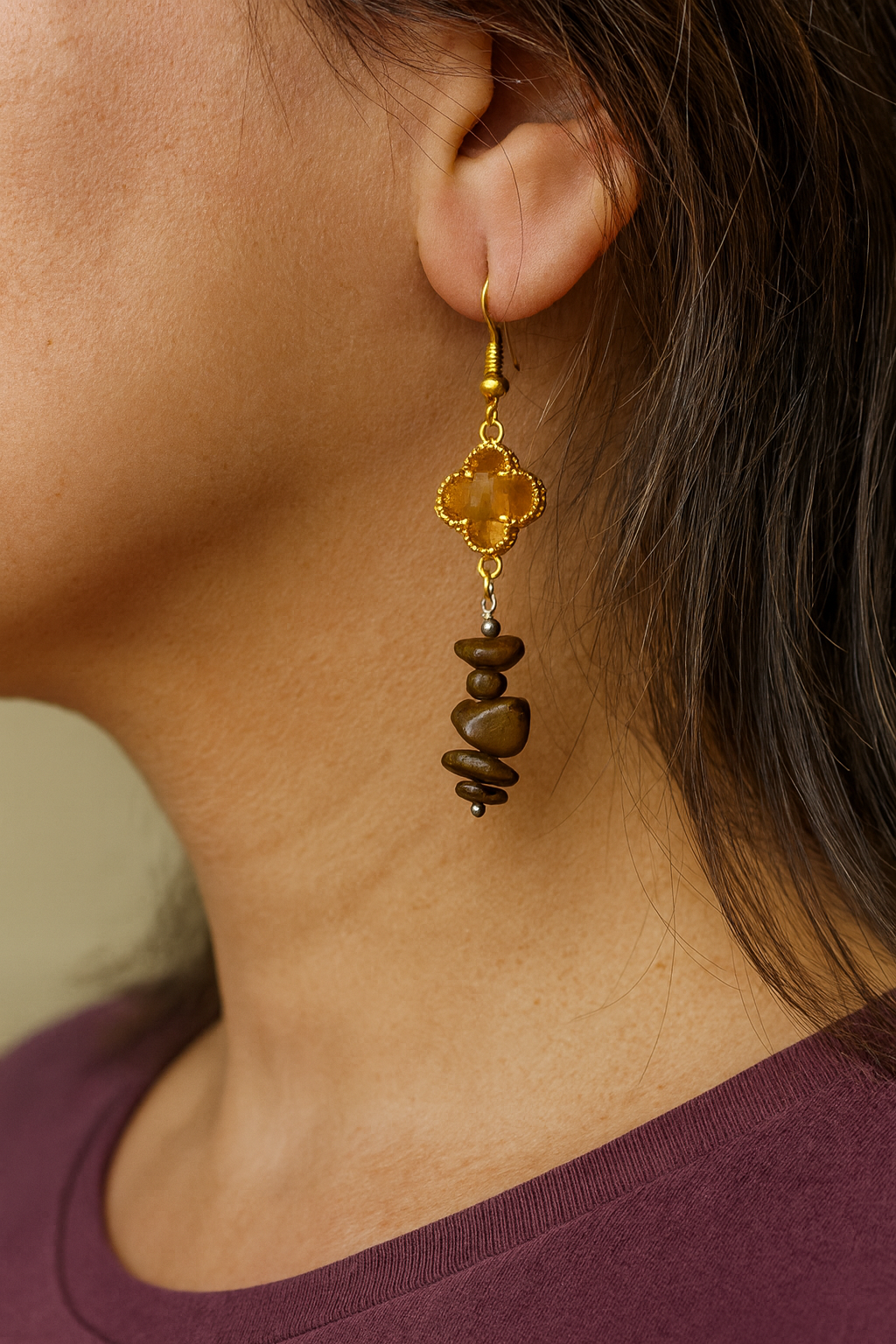 Boucles d’oreilles, Pierre image 1