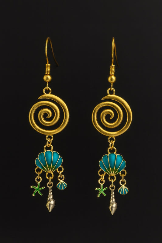 Boucles d'oreilles coquillages image 0