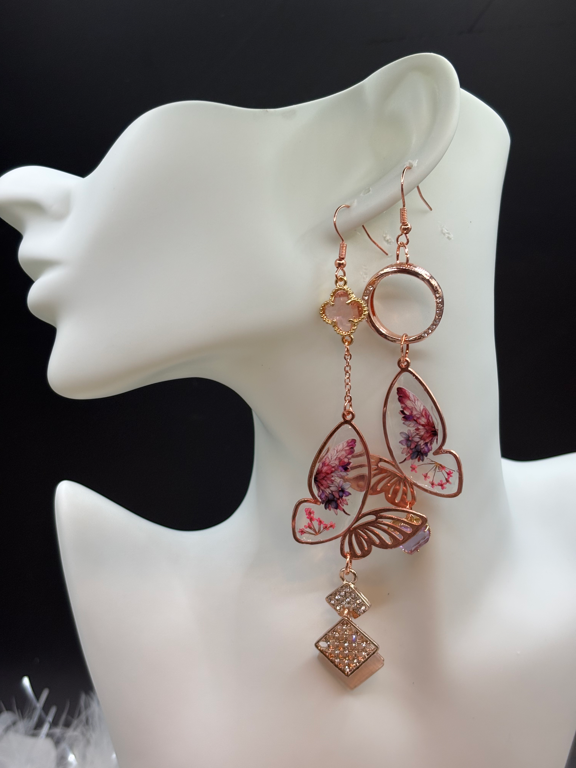 Boucle d’oreille papillon image 0