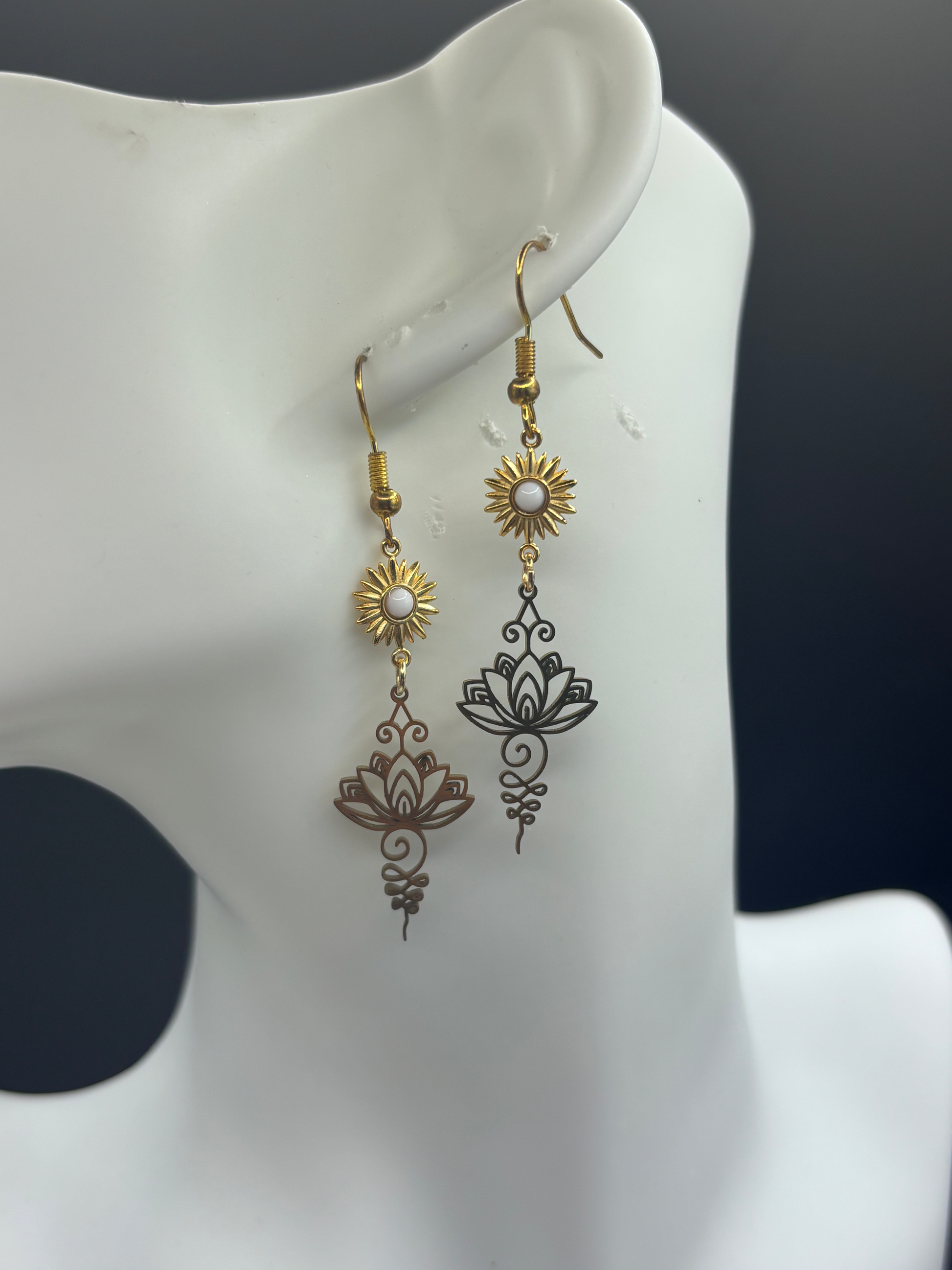 Boucles d’oreilles lotus image 0