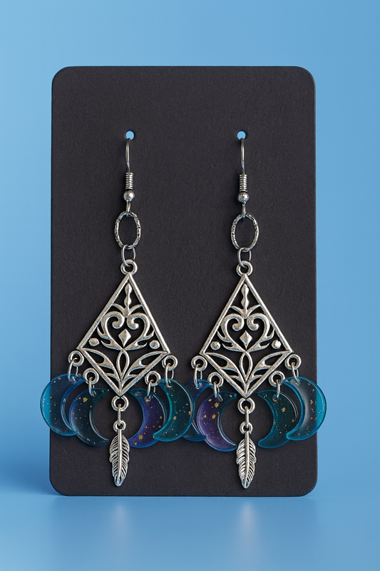 Boucles d’oreilles, lune image 0