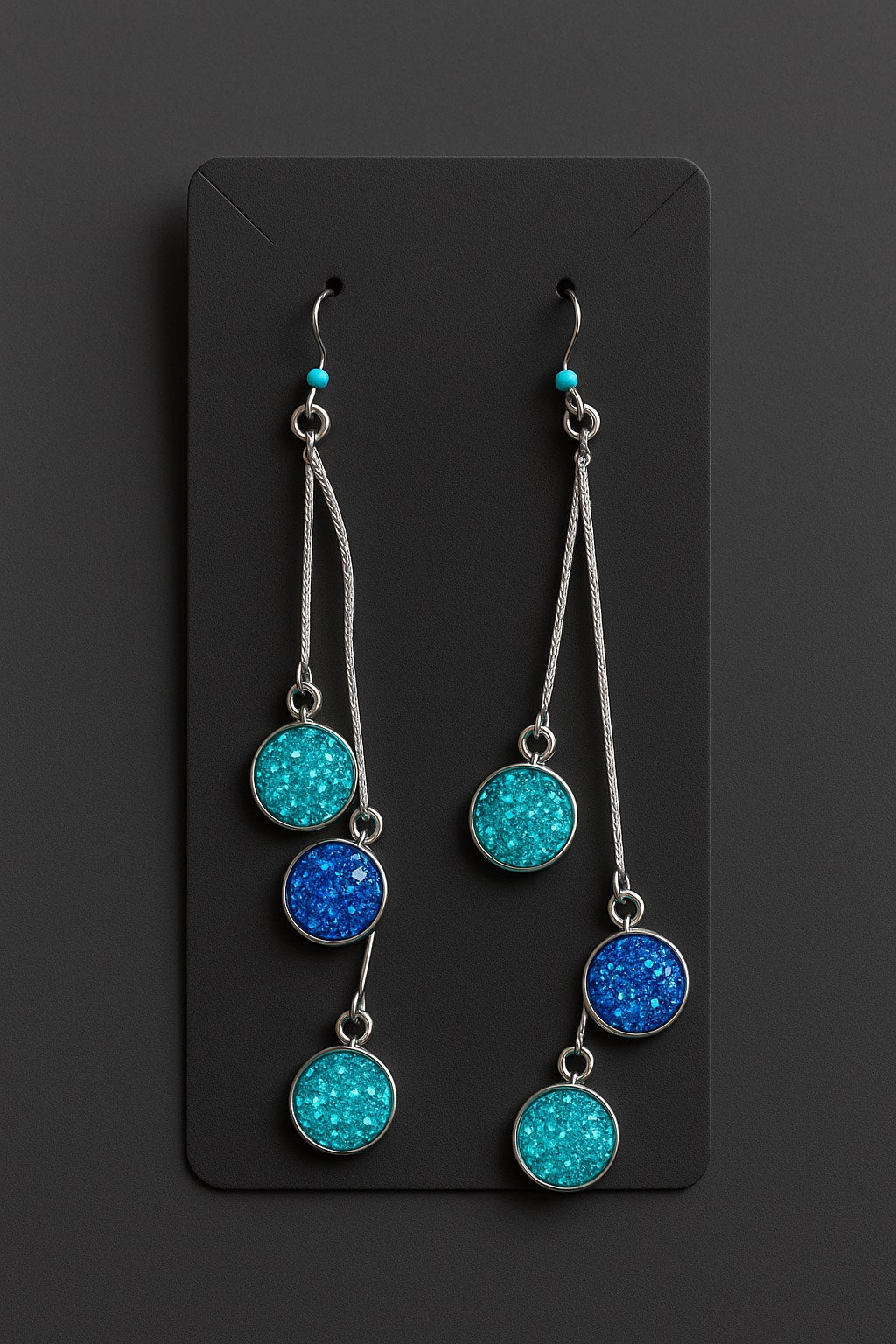 Boucles d'oreille strass image 0
