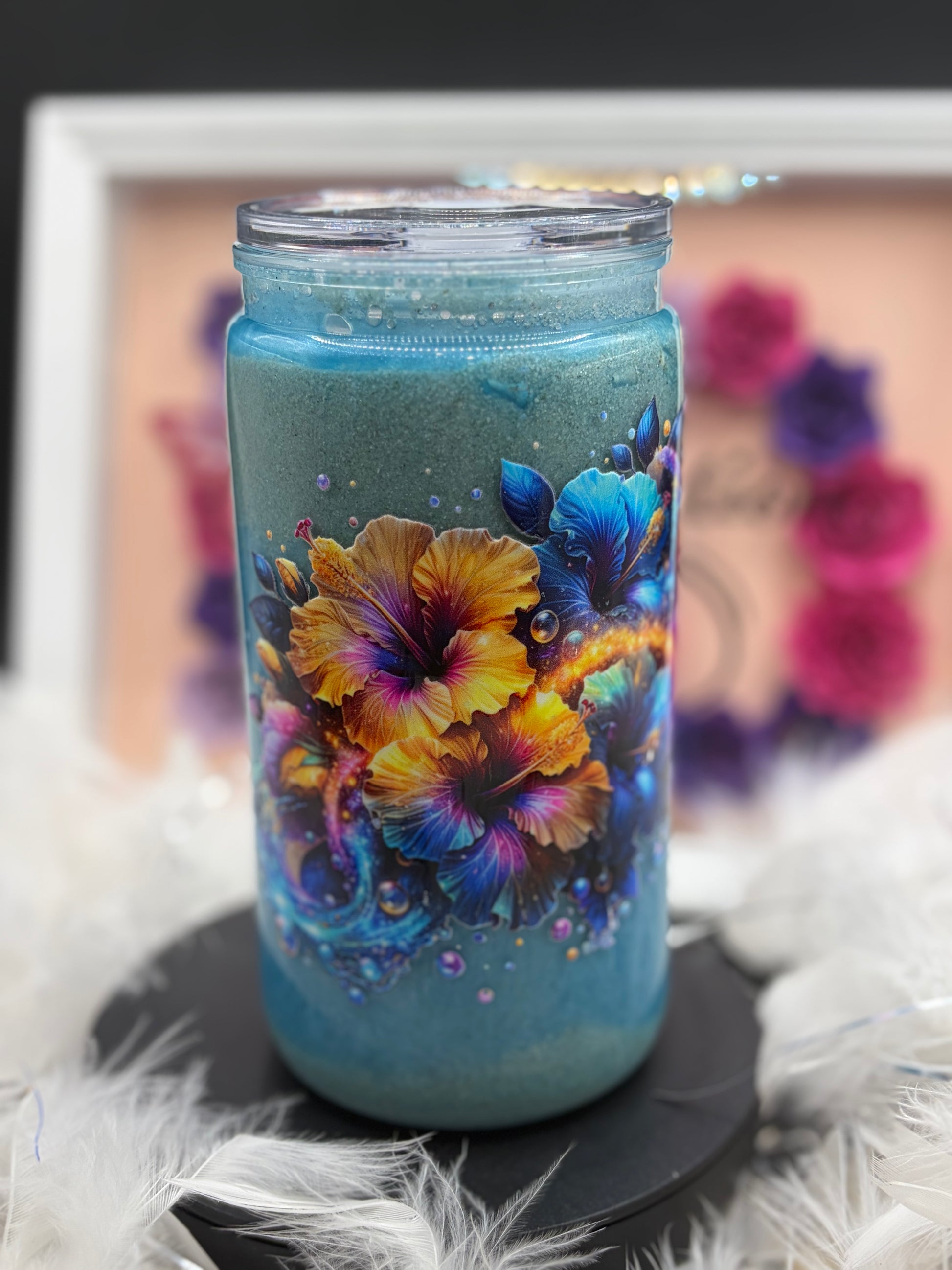 Tumbler plage hibiscus image 0