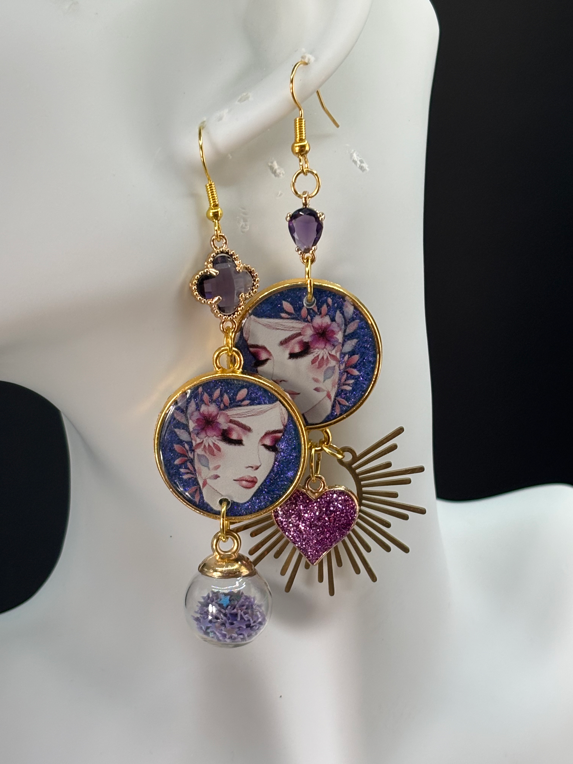 Boucles d’oreilles visages  image 0