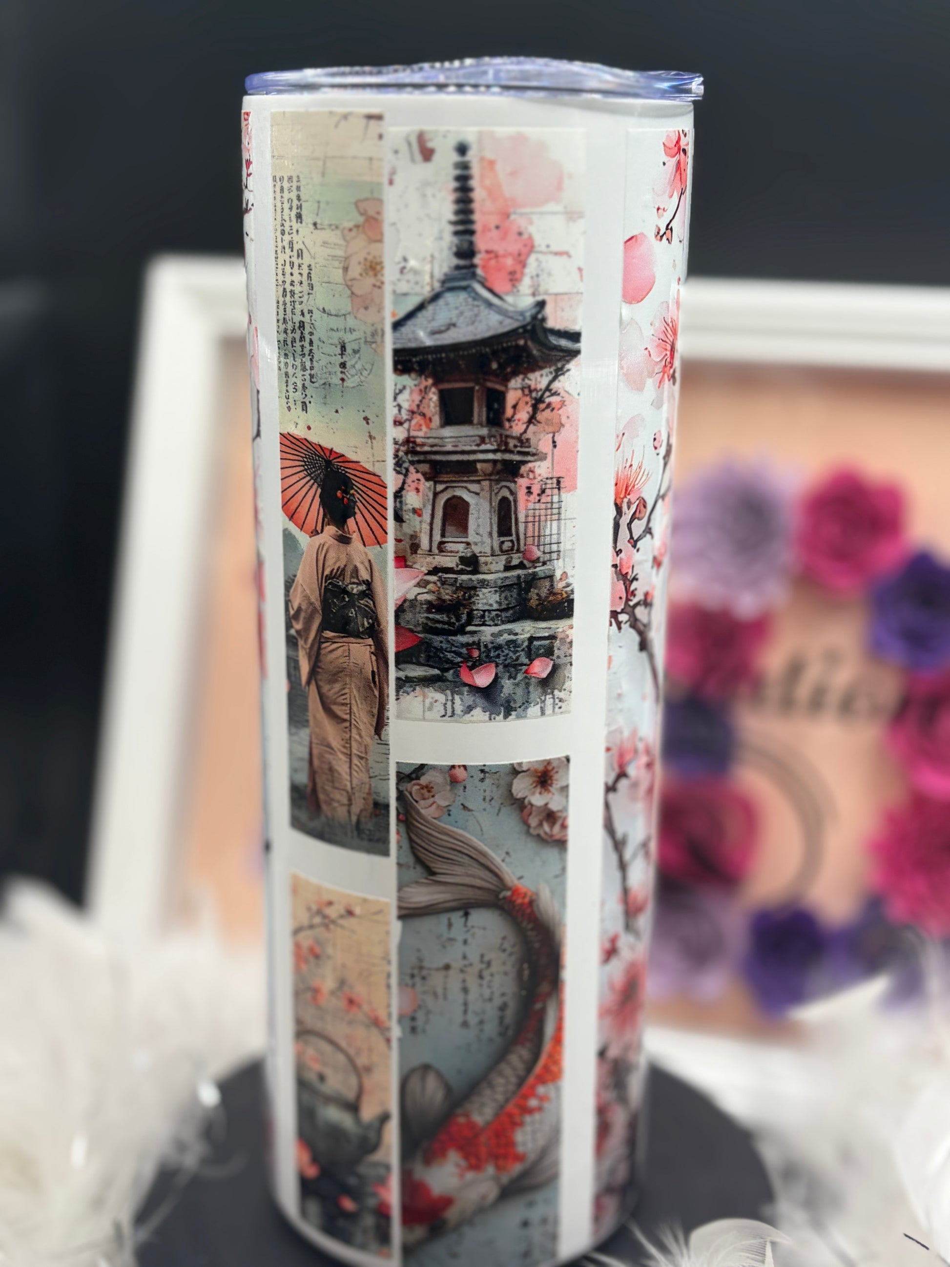 Tumbler asiatique rose image 1
